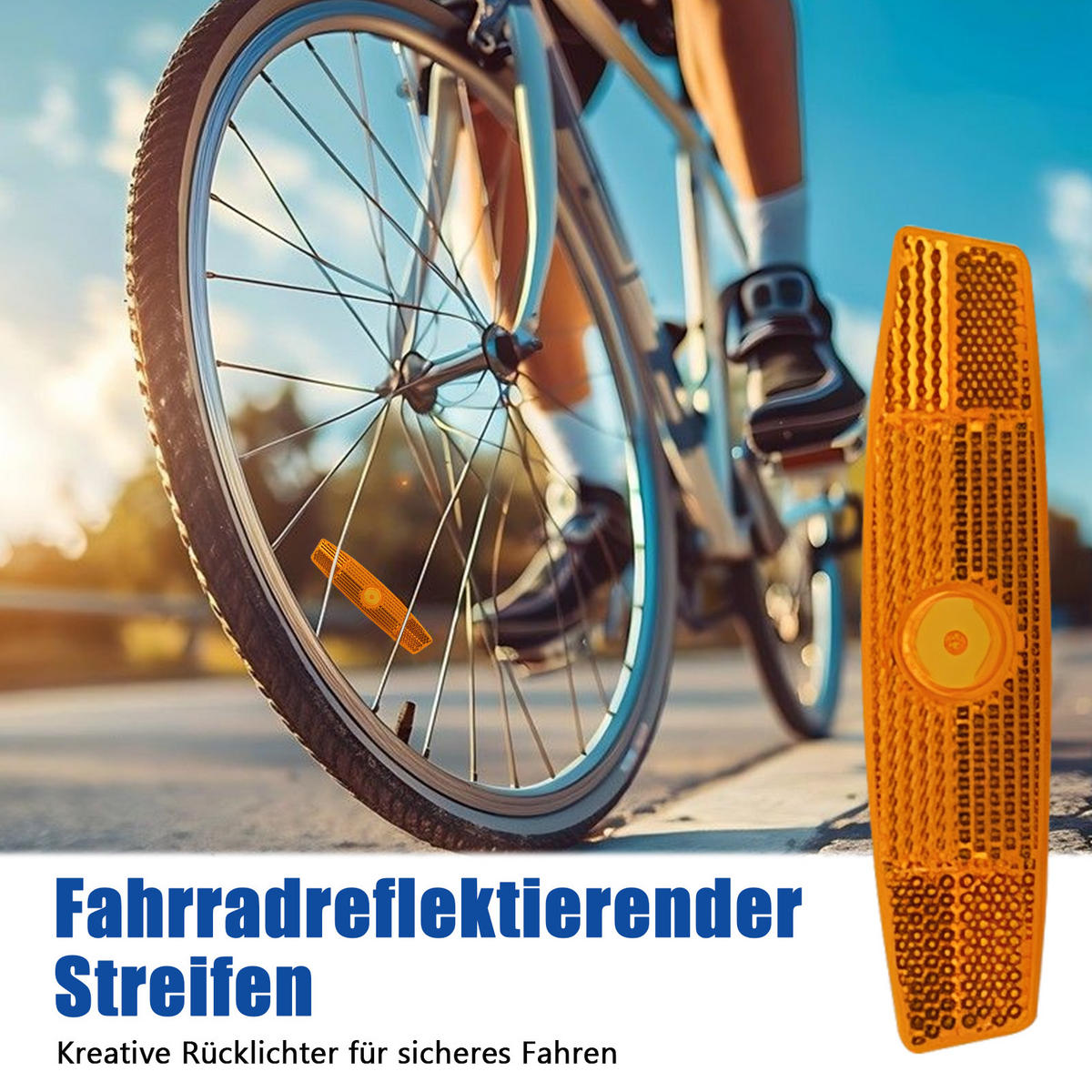 FAHRRADZUBEHÖR Set 8in1, LED-Licht, Satteltasche, Trinkflasche & Schloss - Schwarz, Textil (17/39/35cm)