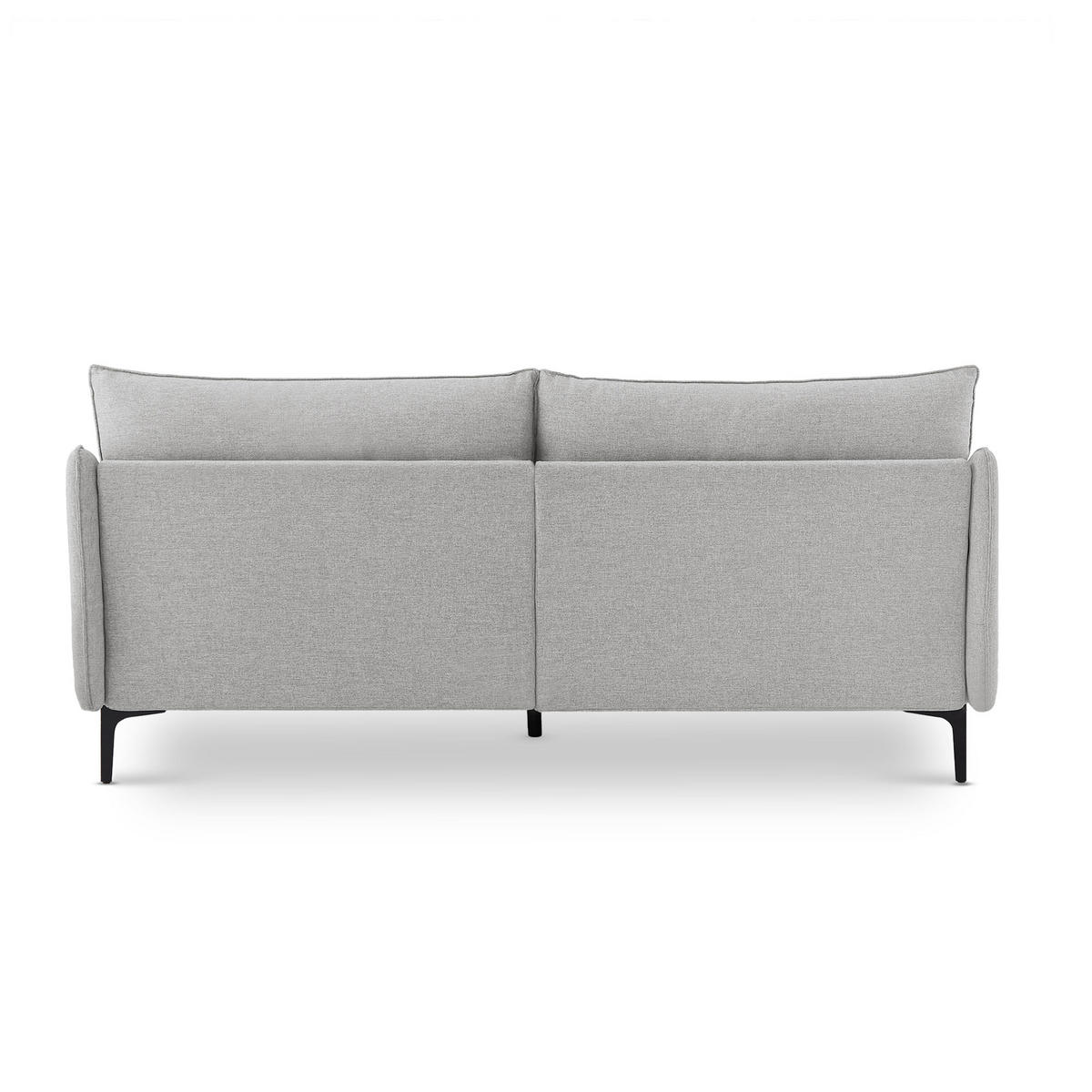 3-SITZER-SOFA Sasha Industrielles aus hellgrauem Stoff - Dunkelgrau/Hellgrau, Holzwerkstoff/Textil (203/86/85cm) - Sicaan