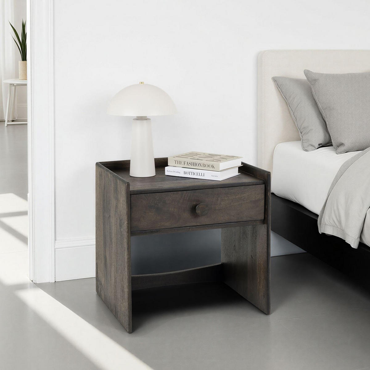 NACHTTISCH TURU braun - Braun, Holz (55/55/46cm) - IDIMEX