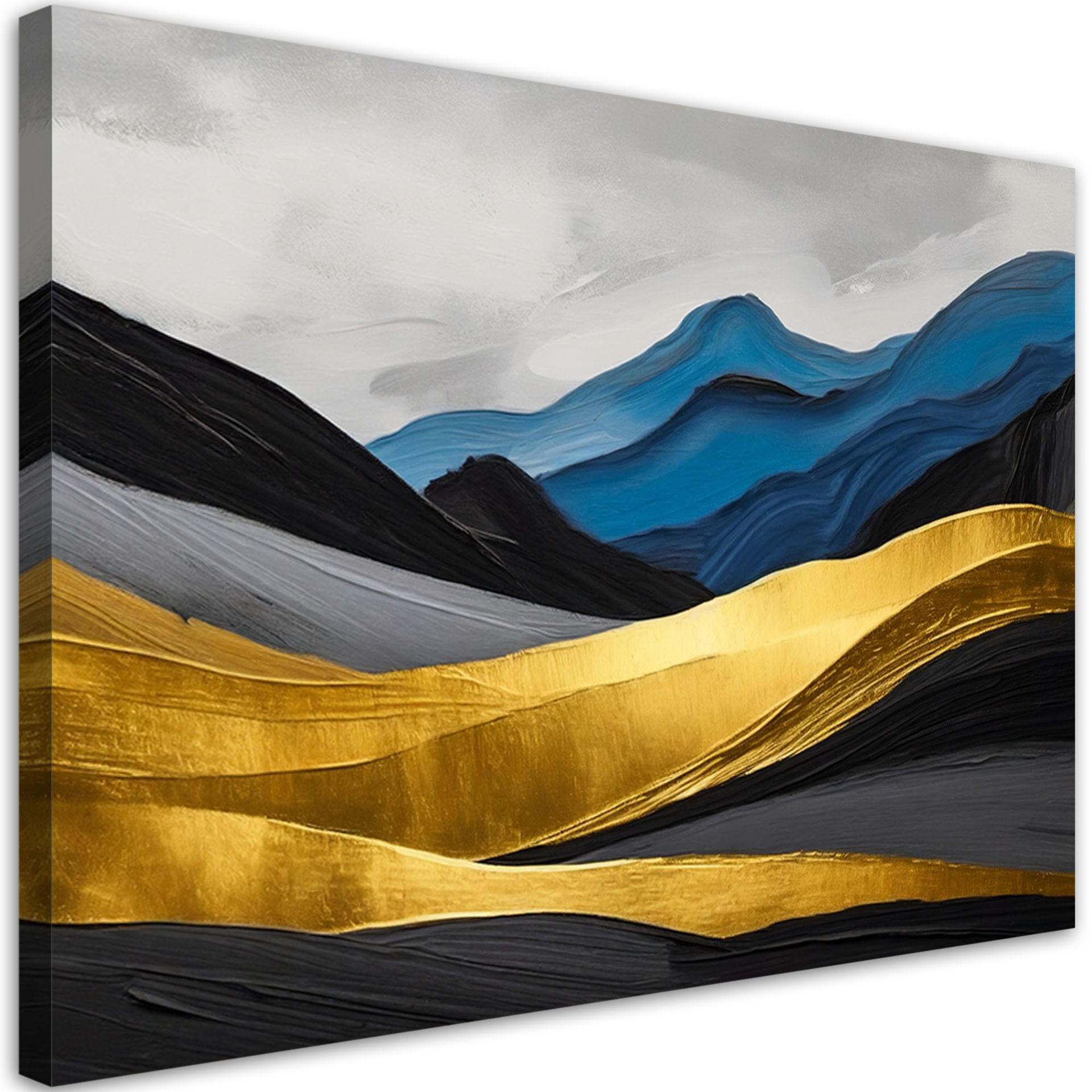 KUNSTDRUCK Gelb 100/70 cm - Gelb, Textil (100/70cm) - KUNSTLOFT