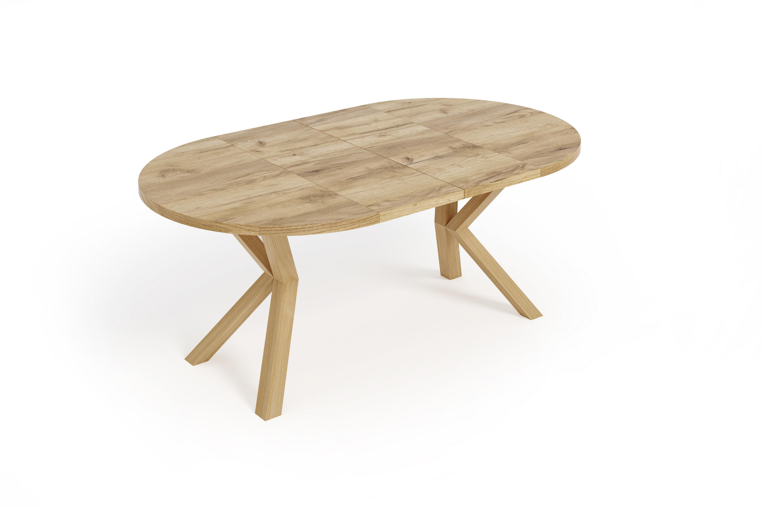 Thumbnail - Dekori_Interiors Esstisch, Eiche, Weiß, Holz, 190x77x90 cm, Esszimmer, Tische, Esstische