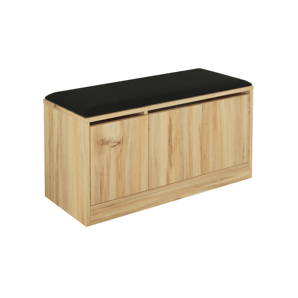 SCHUHBANK Hellbraun 35,5/89,5/46 cm - Braun, Holzwerkstoff (89.6/45.8/35.5cm) - Mobili Rebecca