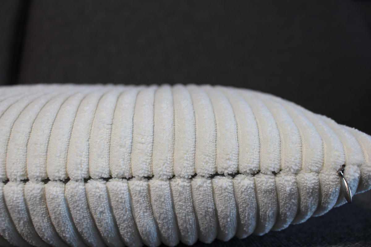 KISSENHÜLLE Shara Cord Look elfenbein - Creme, Textil (45/45cm) - Magma Heimtexx
