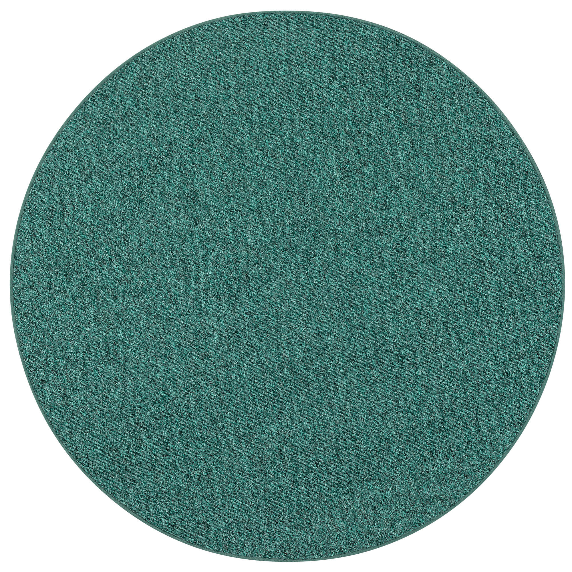 FEINSCHLINGEN VELOUR TEPPICH STRONG RUND - Petrol, Textil (160/160cm) - Snapstyle