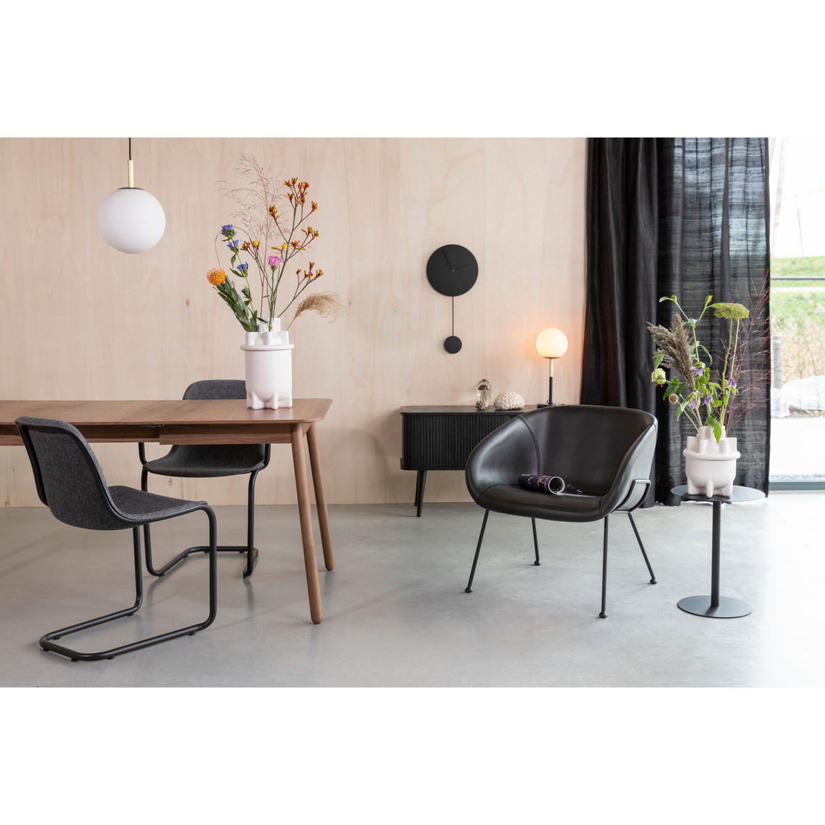 SESSEL Feston Schwarz - Schwarz, Kunststoff (70.5/72/65.5cm) - Zuiver
