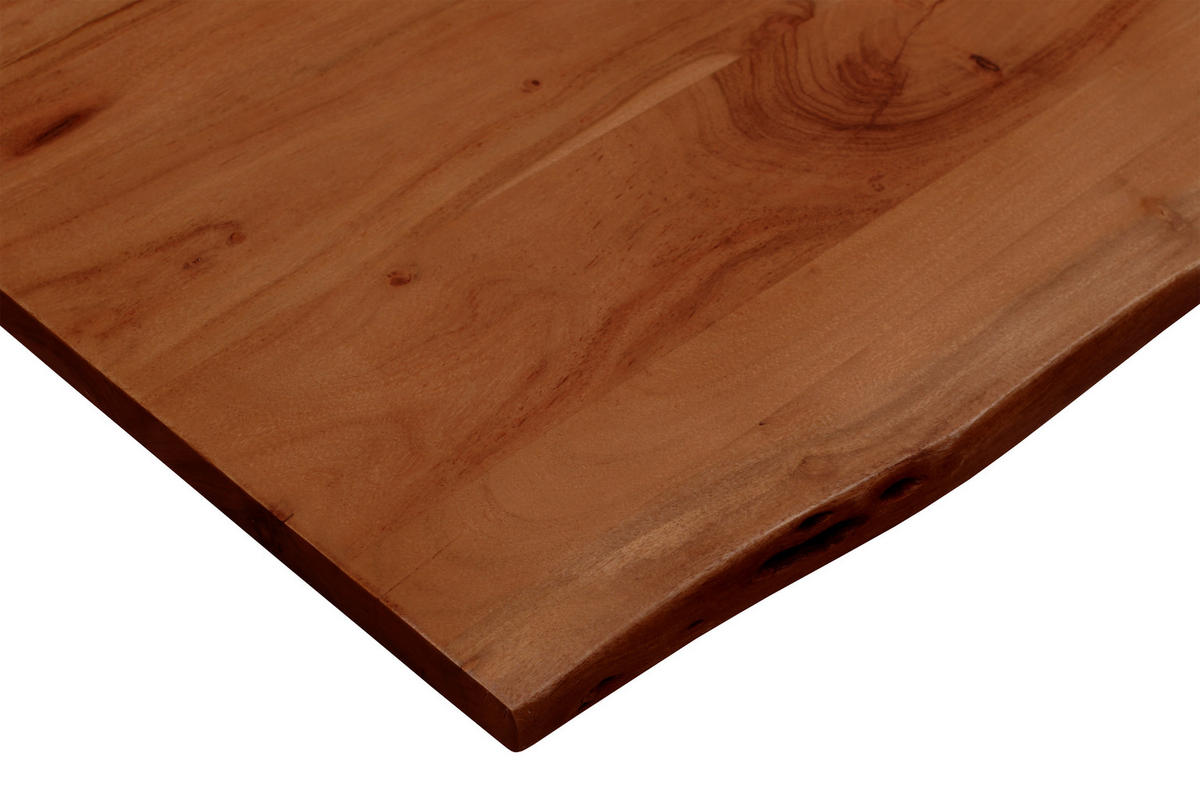 TISCHPLATTE NOAH - Braun/Akaziefarben, Akazienholz/Holz (280/3/100cm) - SAM