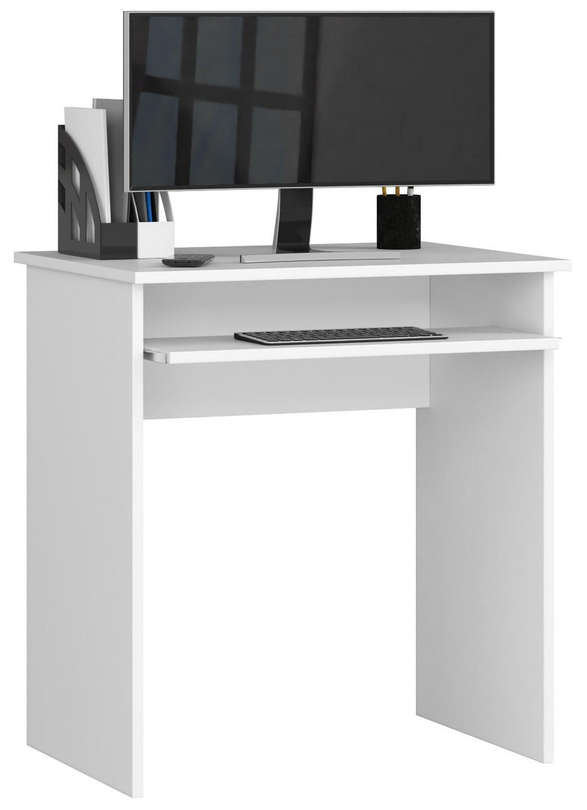 SCHREIBTISCH Weiß 74/68/51 - Weiß, Holzwerkstoff (51/68/74cm) - RAUMHIRSCH FURNITURE