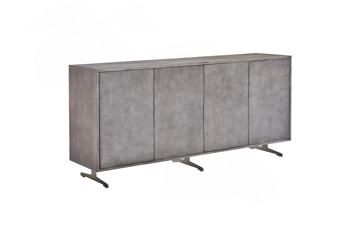 SIDEBOARD GALA Grau Holz - Grau, Holz/Metall (180/85/40cm) - KAWOLA