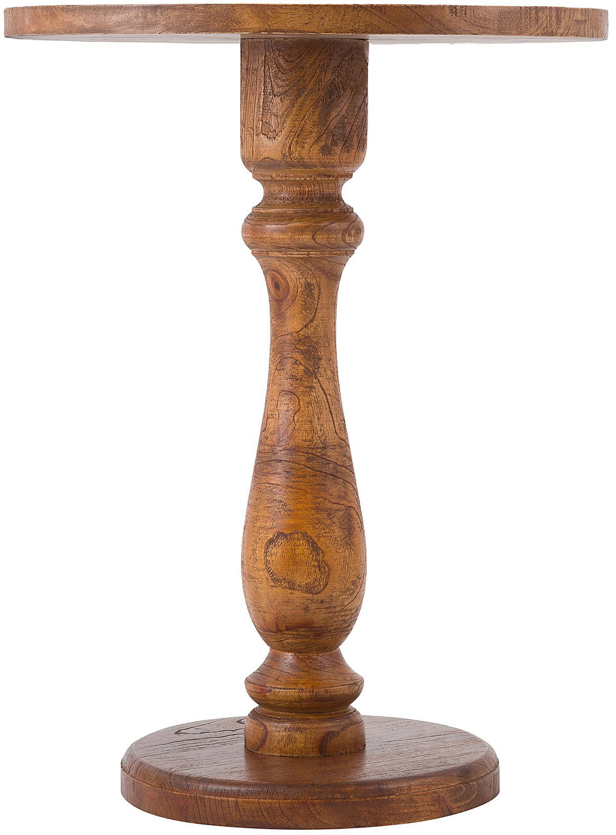 BEISTELLTISCH rund 50 cm Holz Braun - Braun, Holz (50/50/60cm) - CLP