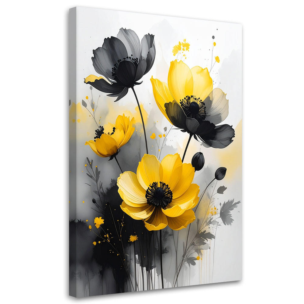 Feeby Wandbild, Gelb 60x90 cm