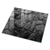 GLASPLATTE 80x60 cm – Steinstruktur - Beige, Glas (0.4/80/60cm) - ArtPrintCave