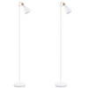 STEHLEUCHTE CORTODI 2-er Set, Weiß - Weiß, Holz/Metall (22/22/156cm) - KONSIMO®