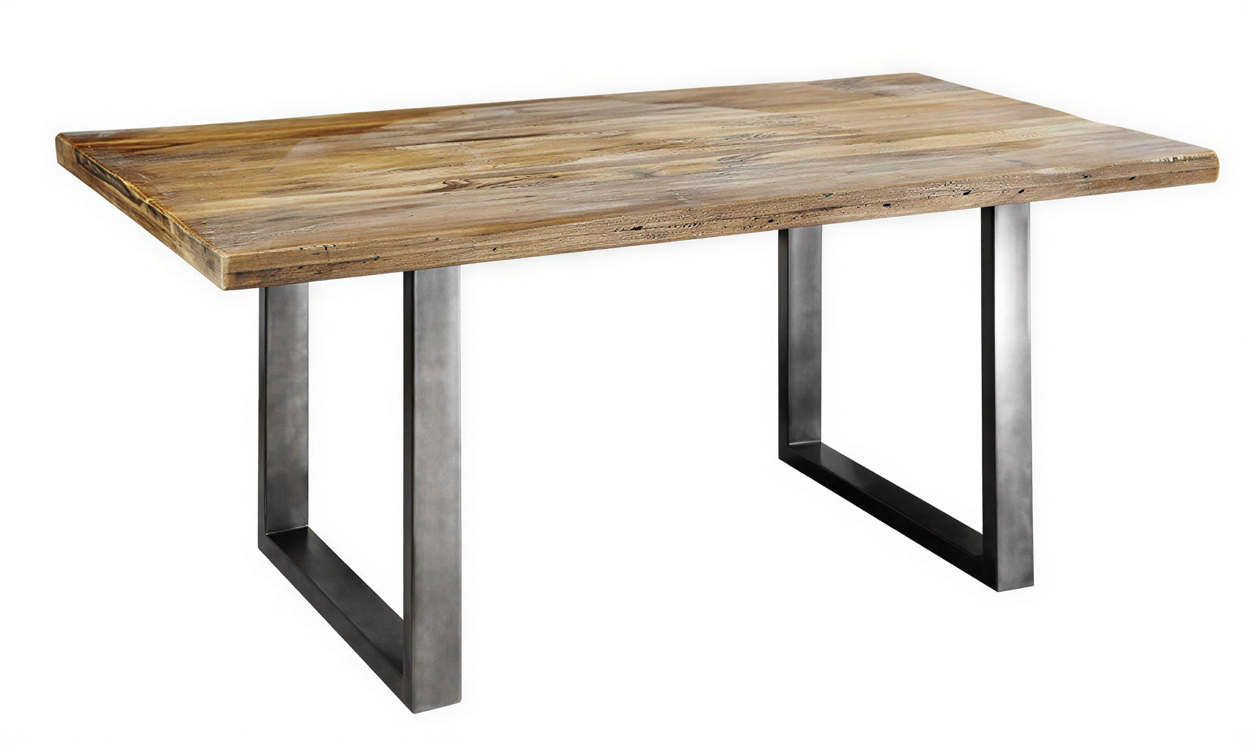 ESSTISCH Mango 180x90x76 natur lackiert RAILWAY #107 - Naturfarben, Holz (180/90/76cm) - Massivmoebel24