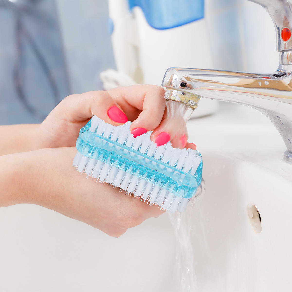 8XNAGELBÜRSTE - Multicolor, Kunststoff (8.5/3.5/3.5cm) - Relaxdays