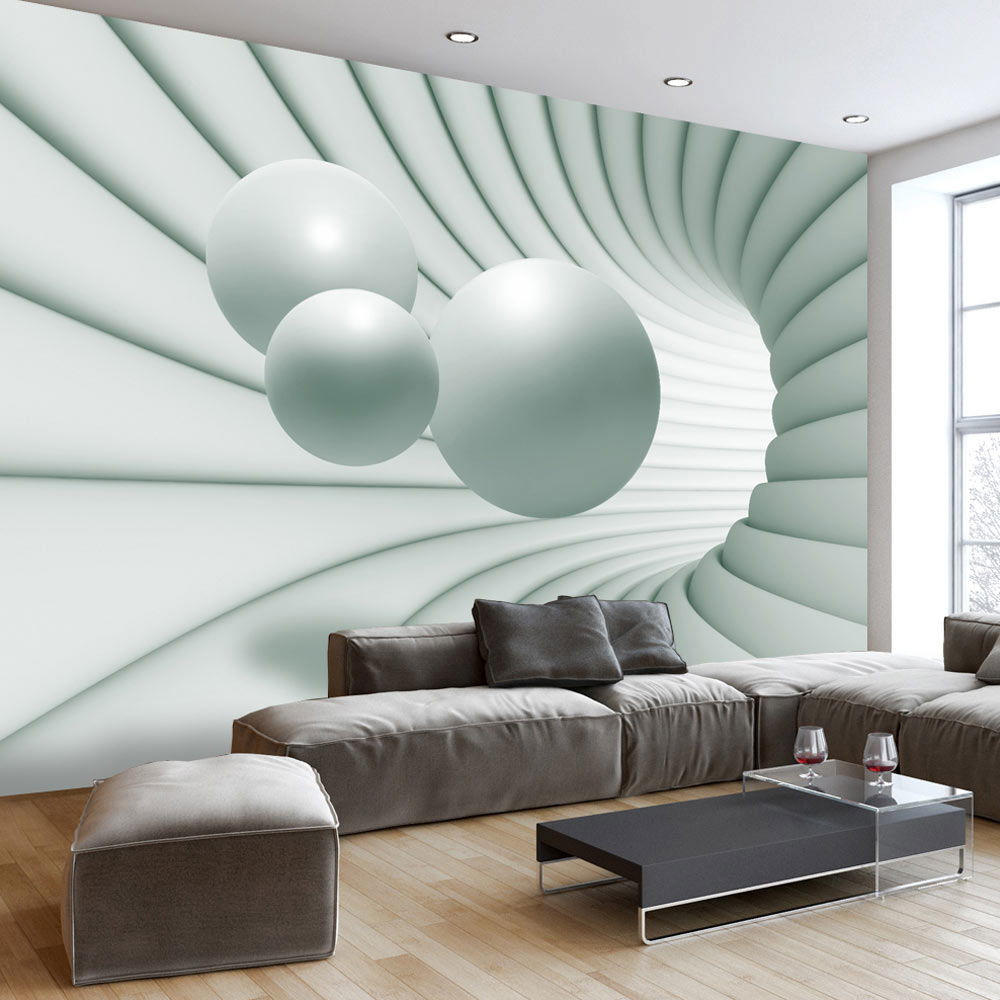 VLIESTAPETE Grün 100/70 cm - Grau/Grün, Textil (100/1cm) - KUNSTLOFT