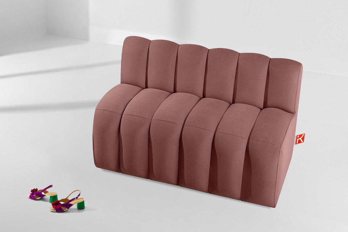 ESSZIMMERBANK CORDA, Rosa - Pink, Holz/Holzwerkstoff (123/78/71cm) - KONSIMO®