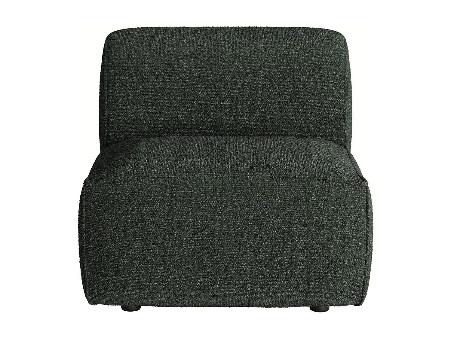SESSEL mit gerader Rückenlehne - 1 Person - stoff - grün Camilio - Grün, Kunststoff/Textil (75/74/97cm) - Vente-Unique