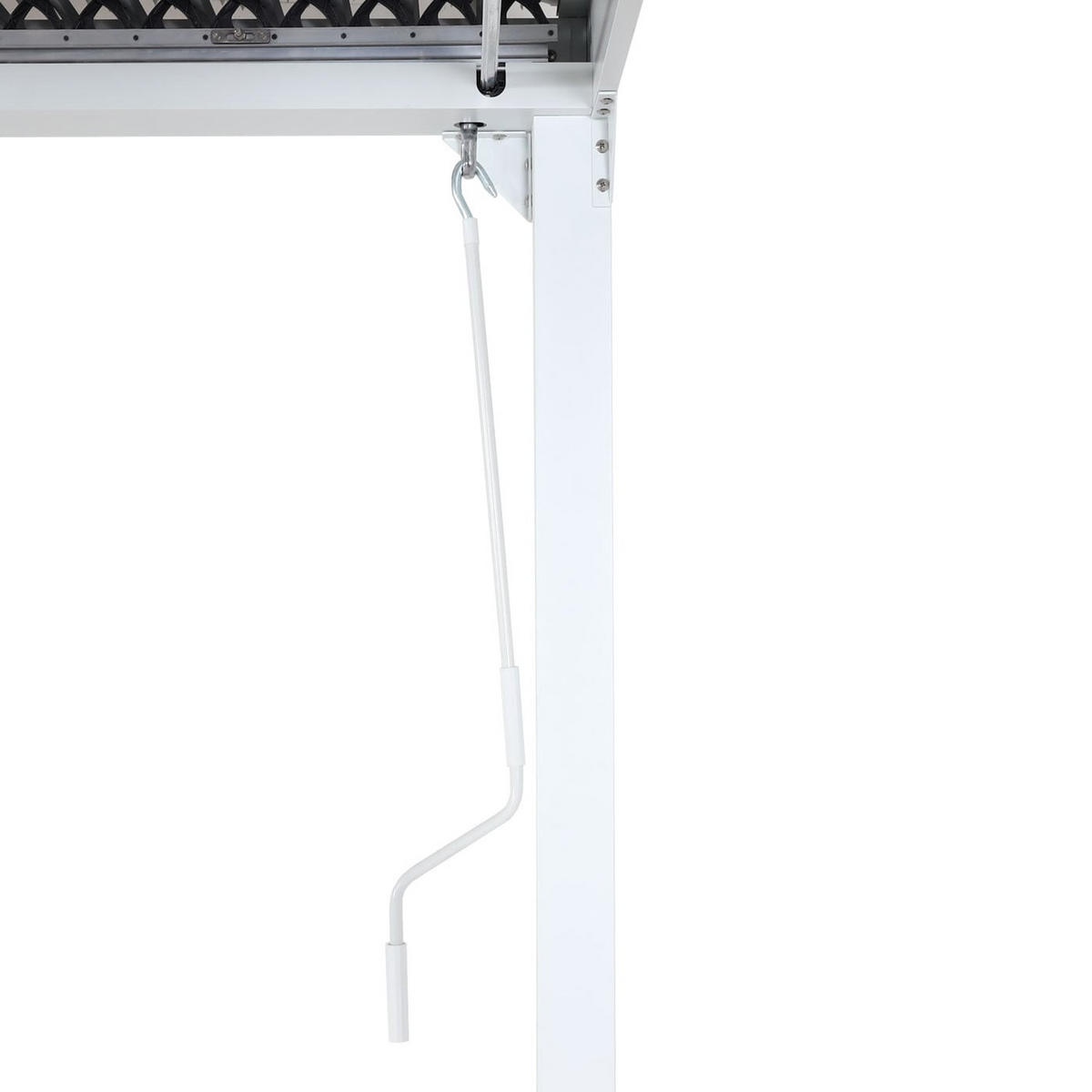 PERGOLA 3x Seitenwand für 3x6m 224x600x300cm Weiß - Weiß, Metall (600/224/300cm) - BERLINLODGE