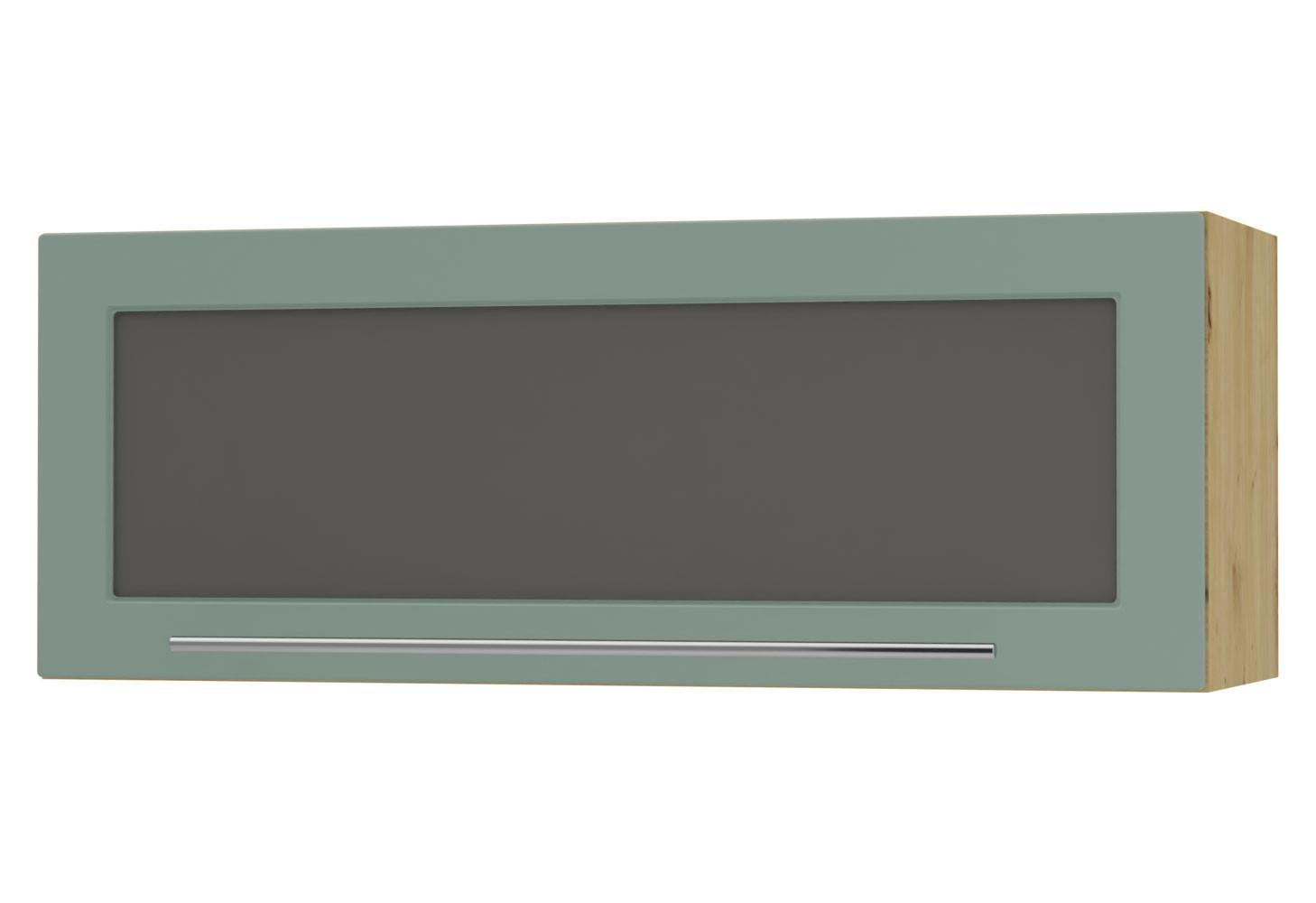 KÜCHENHÄNGESCHRANK Kvantum W4BS/90-AV Mint Matt / Eiche Artisan Matt 90 / 32,5 / 36cm - Eiche Artisan/Mintgrün, Holz/Holzwerkstoff (90/36/32.5cm) - Feldmann-Wohnen