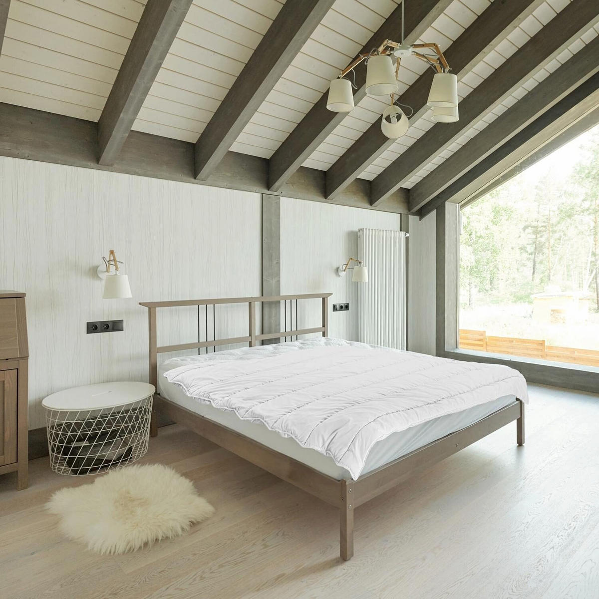 BETTDECKE Basic 155x220 cm - Weiß, Textil (155/220cm) - CloudComfort