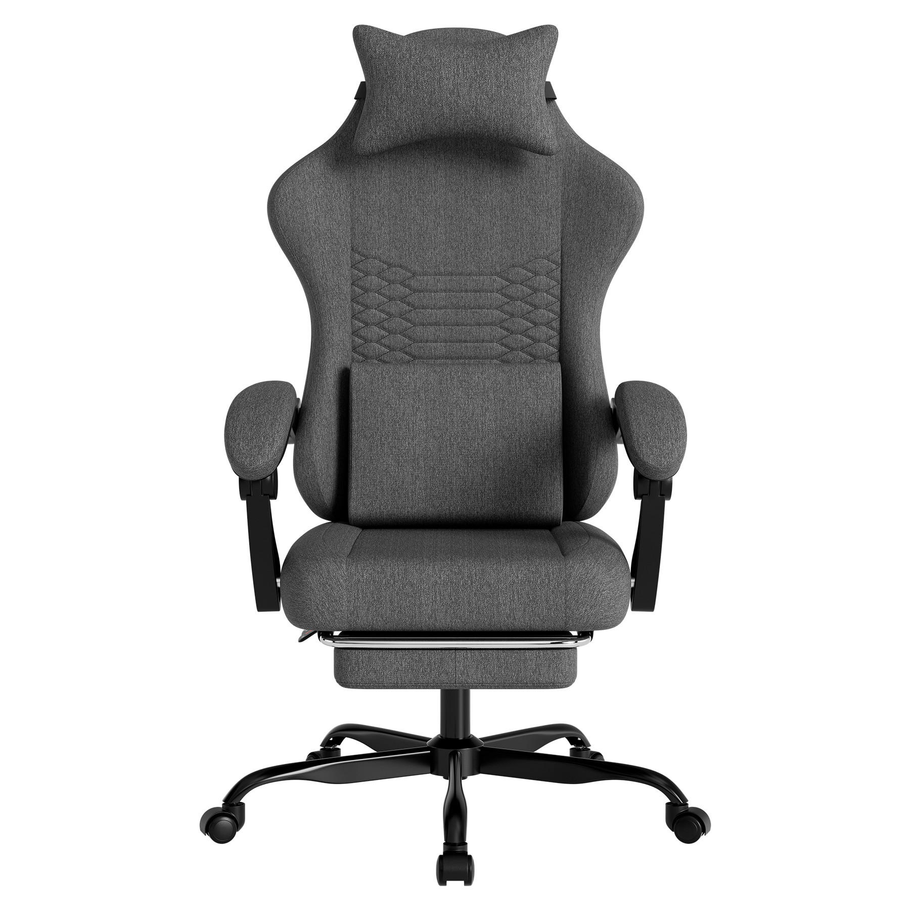 GAMINGSTUHL Dunkelgrau 58,5/63/120,5 cm - Dunkelgrau, Metall (58.5/120.5/63cm) - PANGIVO