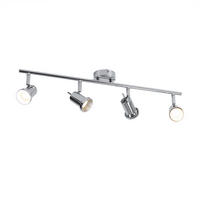 LED DECKENLEUCHTE Chrom silber verstellbar - Silberfarben, Metall (63/8/14cm)