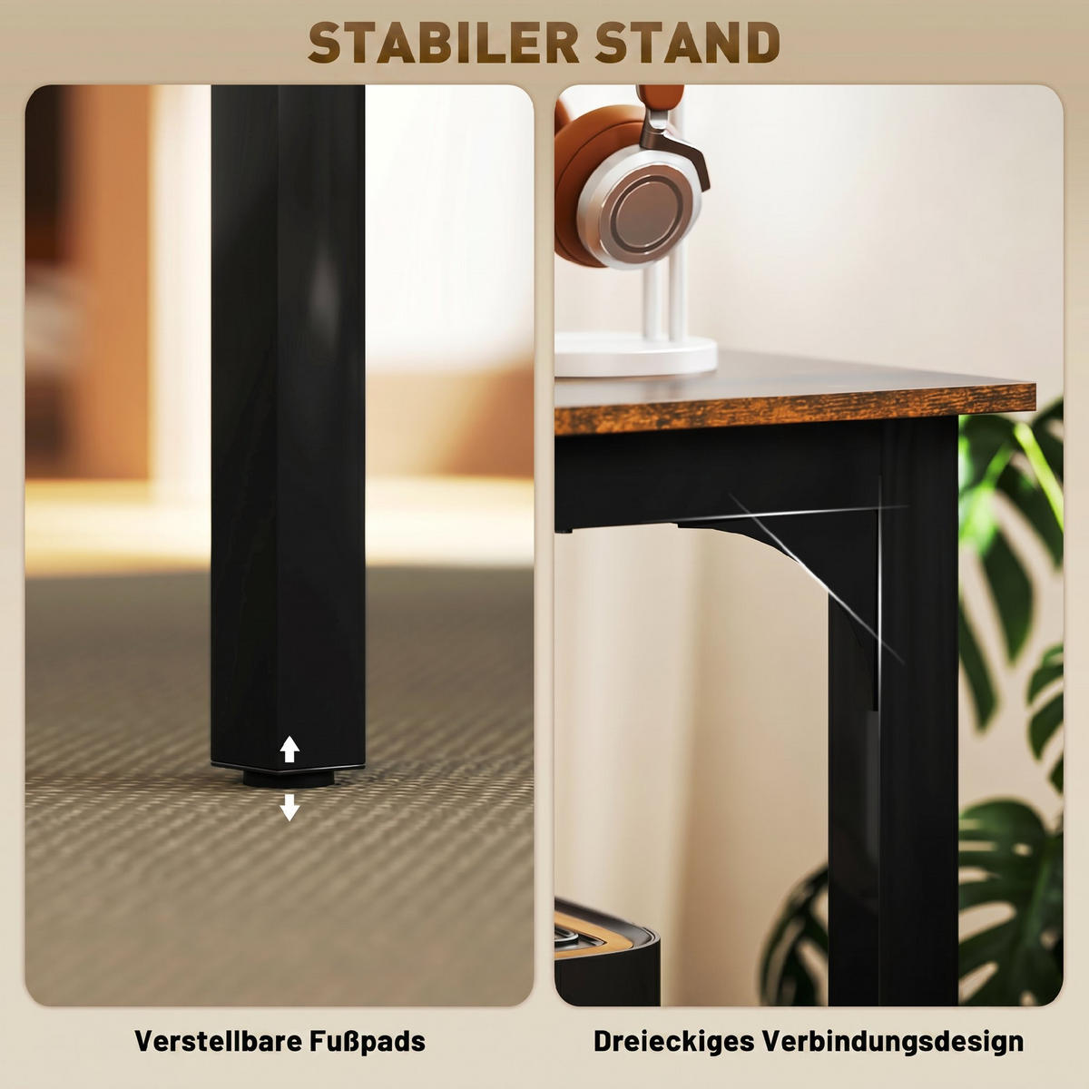 SCHREIBTISCH Rostfarben 60.0/200.0/75.0 cm - Rostfarben, Holzwerkstoff (60/200/75cm)