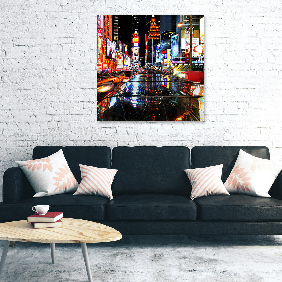 WANDBILD städte und architektur farbig - Multicolor, Textil (50/50cm) - Feeby