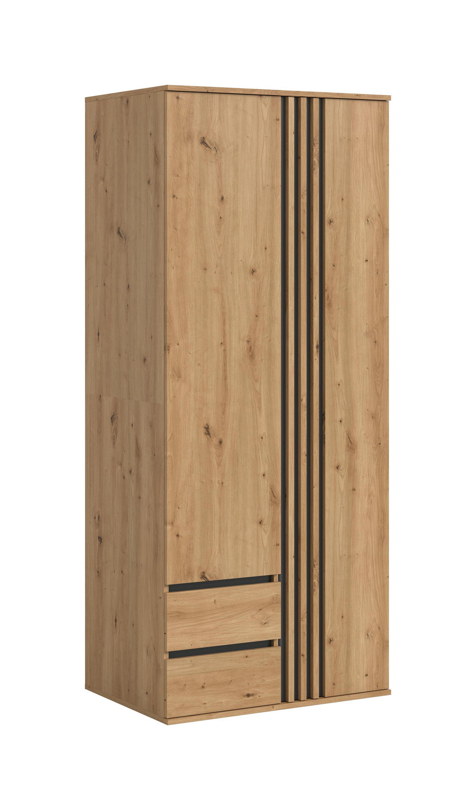 KLEIDERSCHRANK 2-türig TOFTA (B/H/T: ca. 80/192/56 cm) in Artisan Eiche Nachbildung/Artisan Eiche Nachbildung - Eiche Artisan, Holzwerkstoff (80/192/56cm)