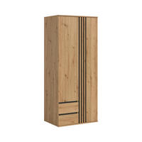 KLEIDERSCHRANK 2-türig TOFTA (B/H/T: ca. 80/192/56 cm) in Artisan Eiche Nachbildung/Artisan Eiche Nachbildung - Eiche Artisan, Holzwerkstoff (80/192/56cm)