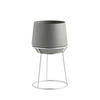 BLUMENTOPF Slownes - Grau, Metall (20/35cm) - home&you