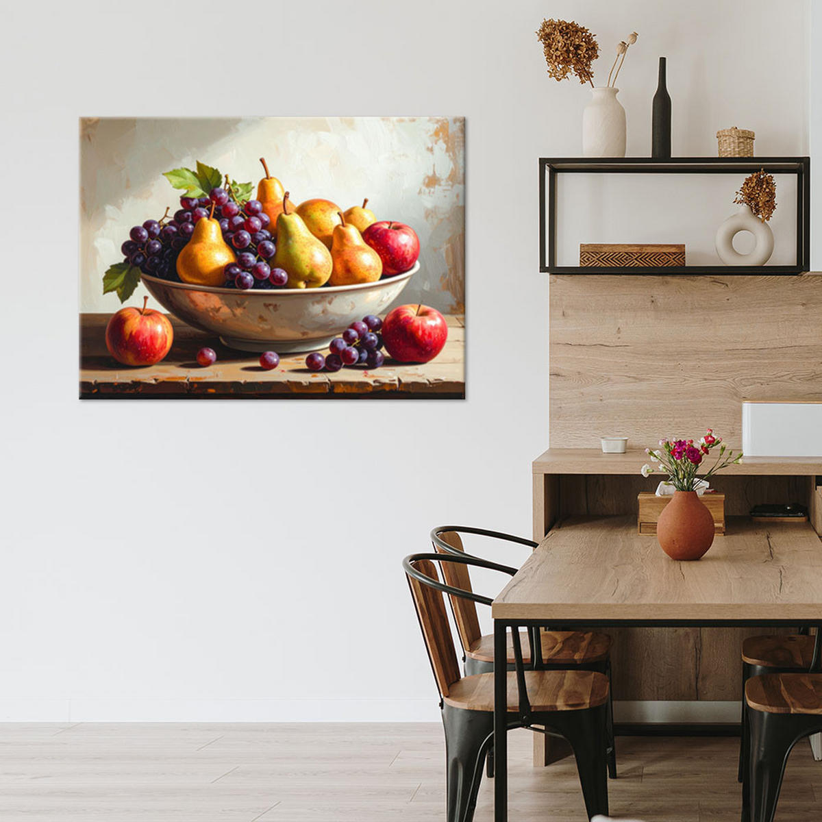 LEINWANDBILD Essen & Trinken 120x80cm - Multicolor, Textil (120/80cm) - Feeby