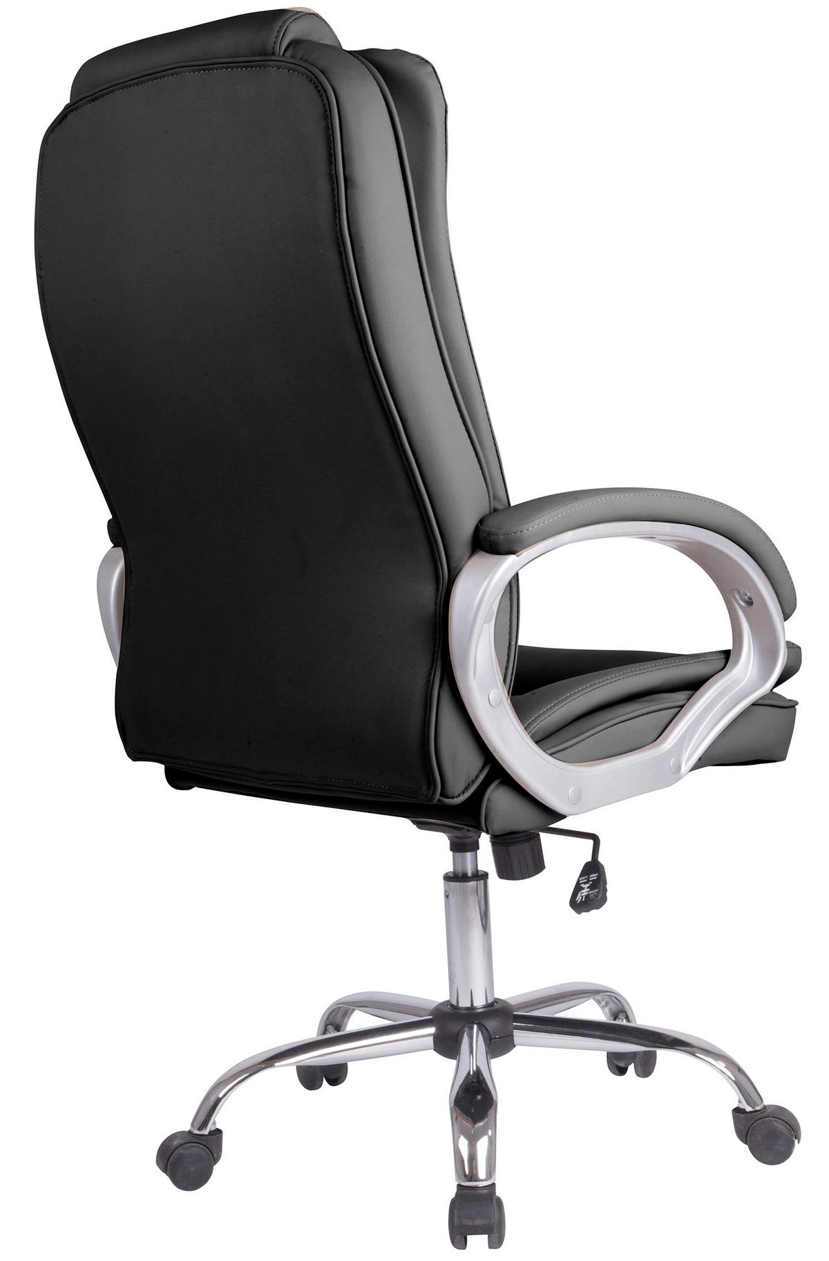 DREHSTUHL Karen Schwarz - Schwarz, Fell (68/110/72cm) - VS Venta-stock