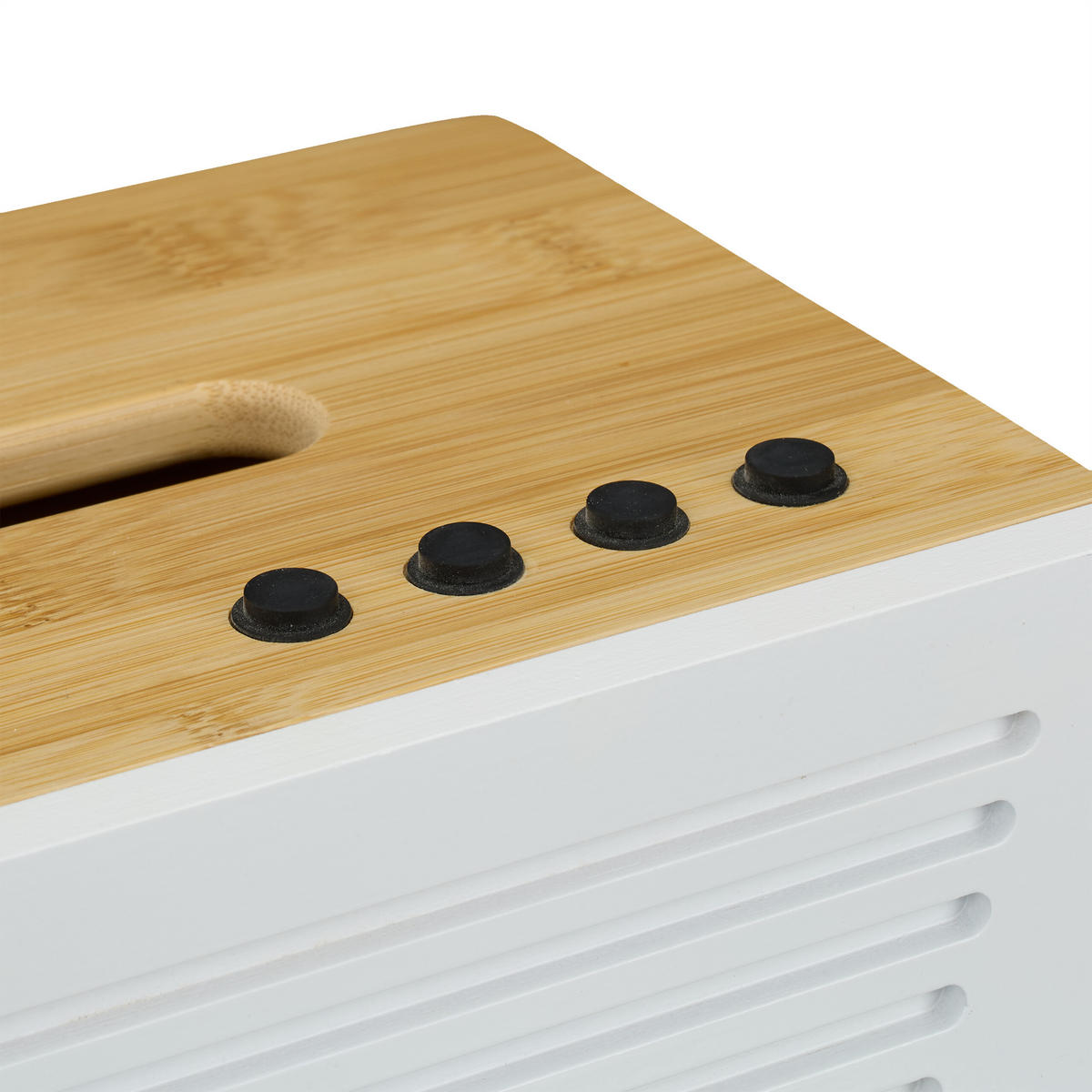 KOSMETIKTÜCHERBOX - Multicolor, Holz/Holzwerkstoff (16/24.5/12cm) - Relaxdays