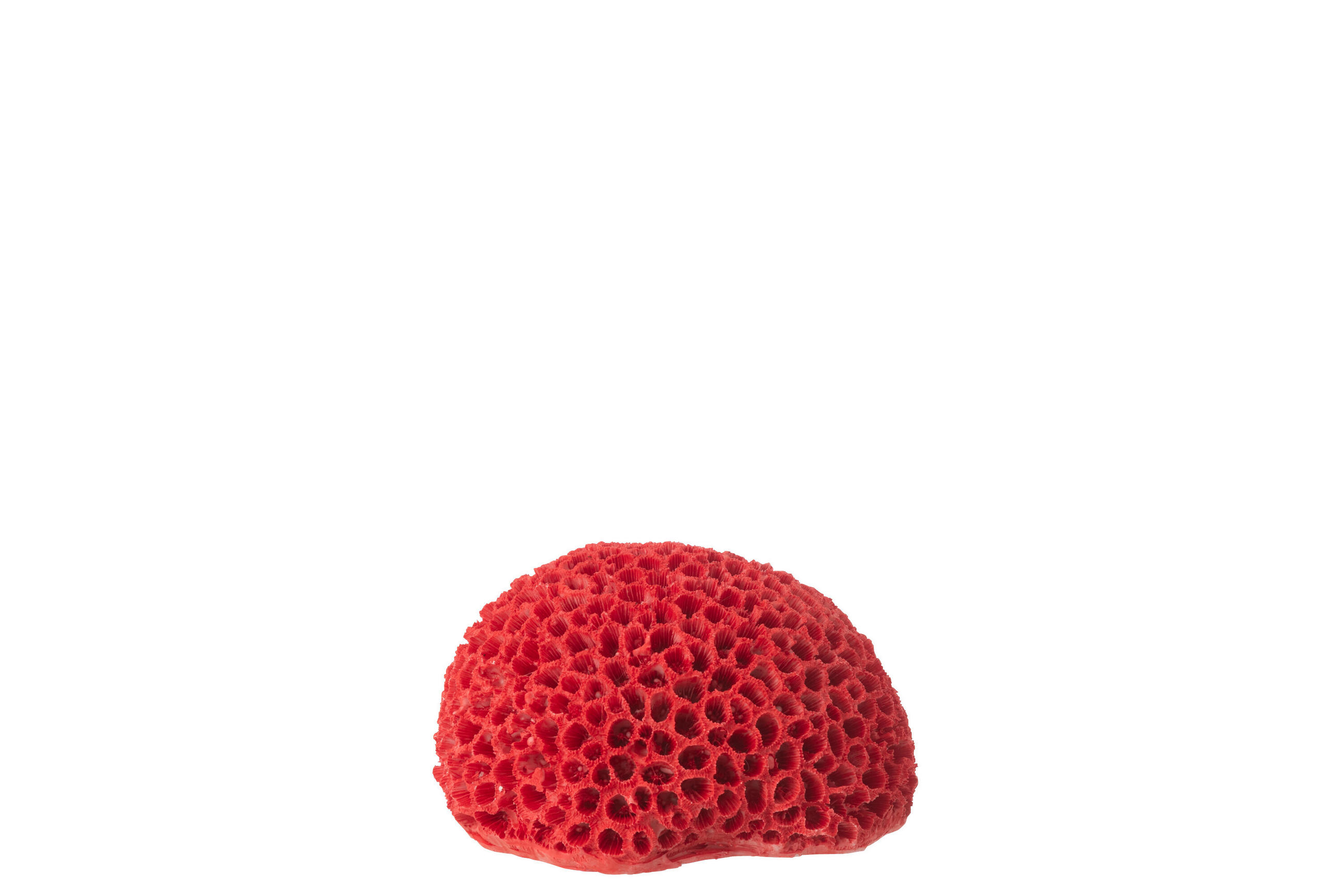 DEKOOBJEKT KORALLE (3ER SET) - Rot, Glas/Naturmaterialien (13/9/16cm) - J-Line