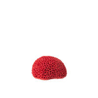 DEKOOBJEKT KORALLE (3ER SET) - Rot, Glas/Naturmaterialien (13/9/16cm) - J-Line