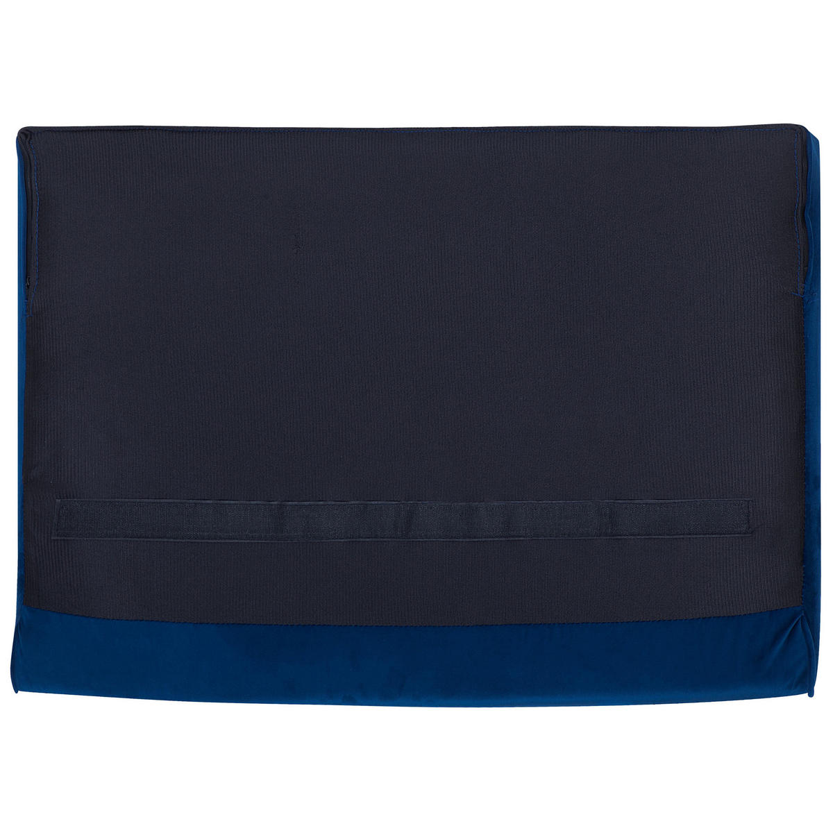 3-SITZER-SOFA Samtstoff Dunkelblau Sotra - Hellblau, Textil (224/70/85cm) - Beliani