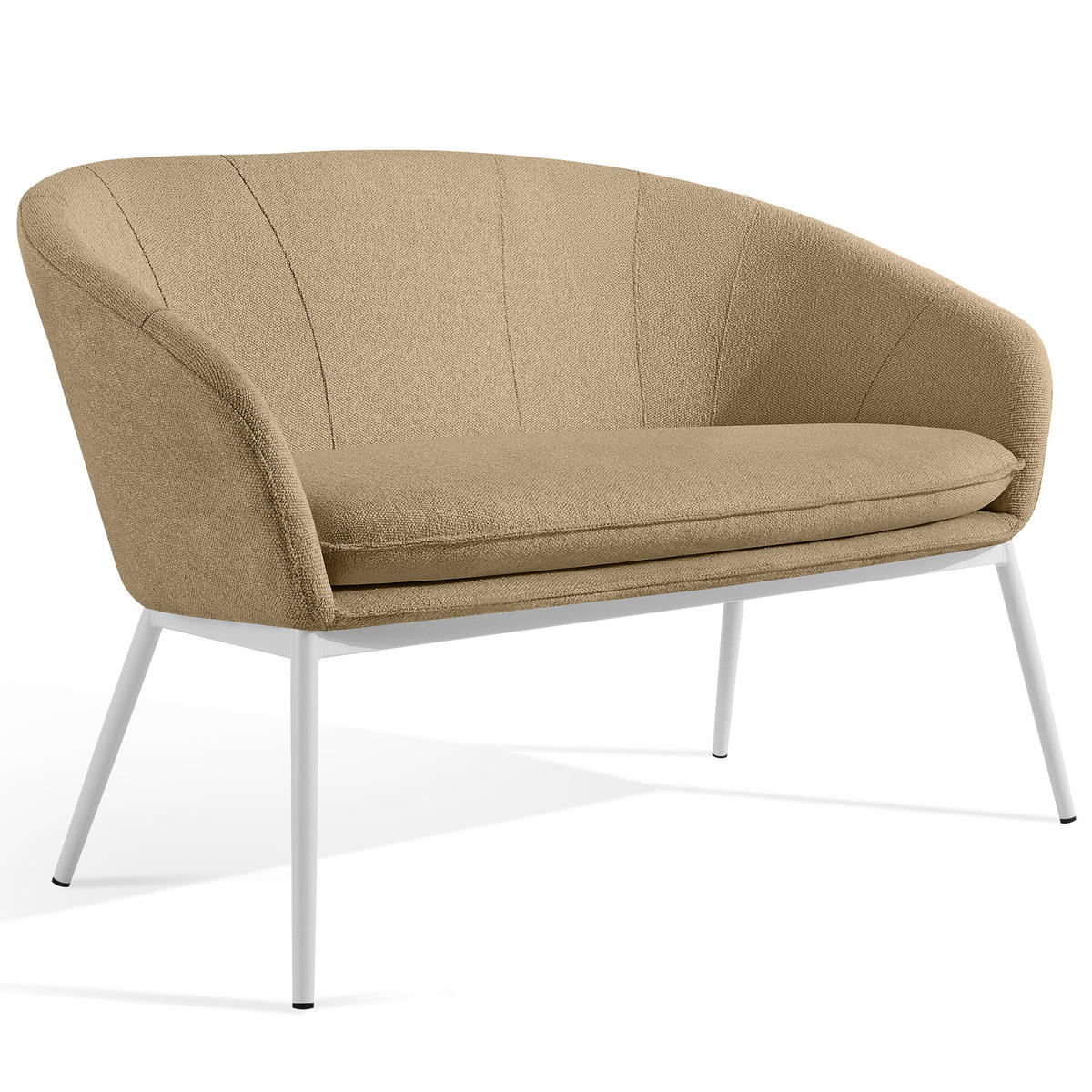 GARTENSOFA SOLIS Loungesofa, - Beige, Textil/Metall (118/76/66cm) - KONSIMO®