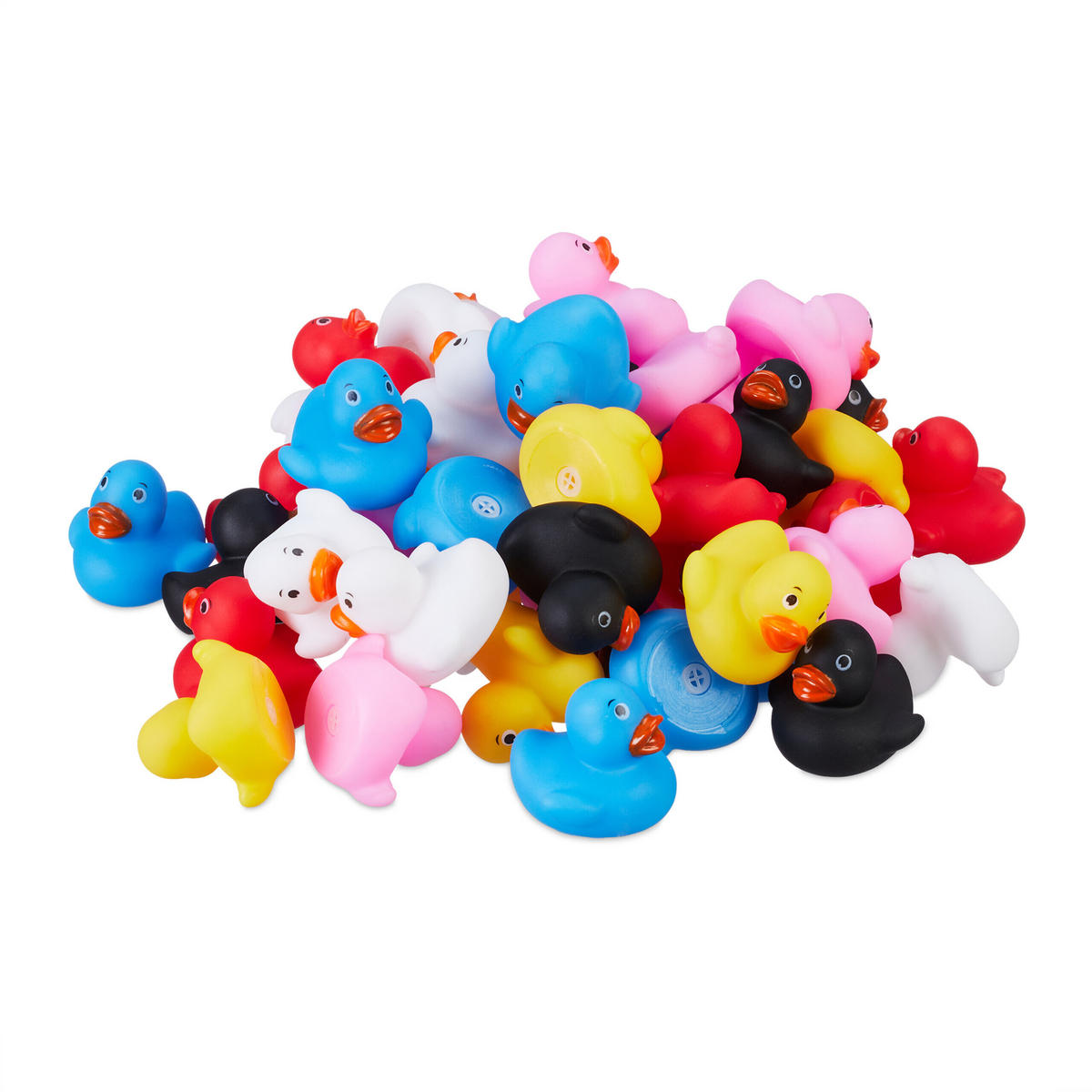 KACHNIČKY Barevné 48dílná-sada - různobarevná, plast (4/3/4cm) - Relaxdays