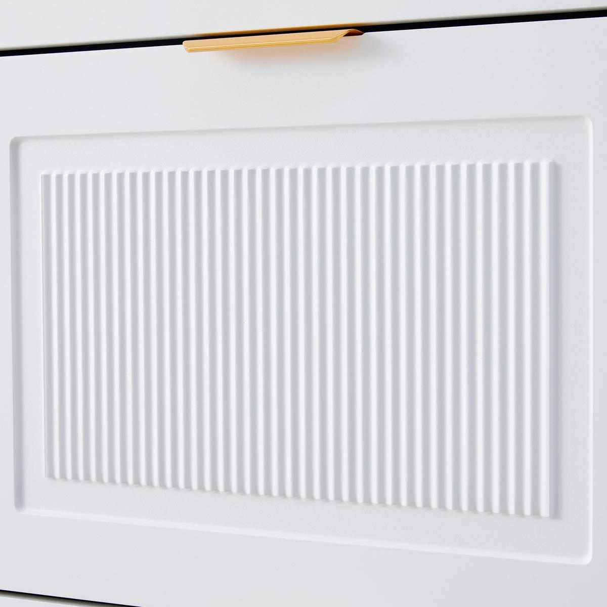 SCHUHSCHRANK aus MDF & Spanplatte 60x24x114cm in Weiß mit 3 Klappen - Weiß, Holzwerkstoff (60/114/24cm) - Modfu