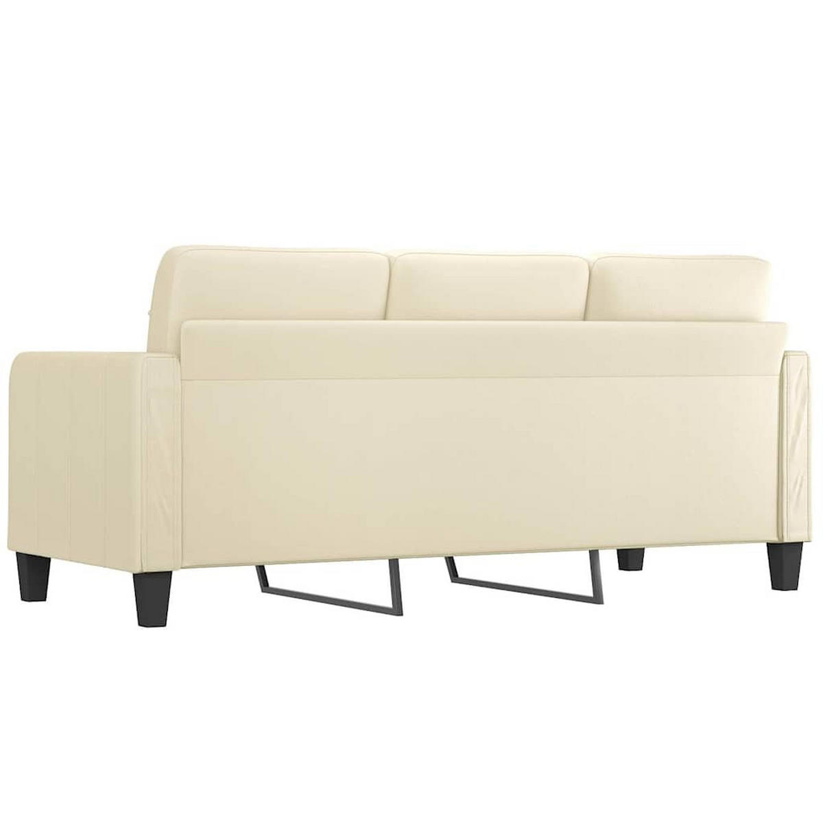 3-SITZER-SOFA Donaueschingen - Creme, Leder (198/80/77cm) - Nettlife