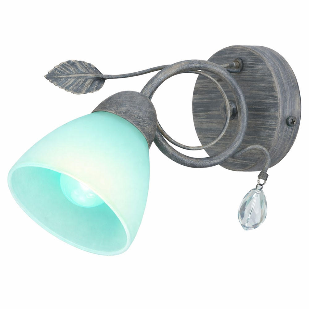 LED WANDLEUCHTE TRADITIO Grau - Grau, Glas (13/21.5/29cm)