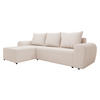 ECKSOFA Mader - Schwarz/Naturfarben, Holz/Kunststoff (260/140cm) - MIRJAN24