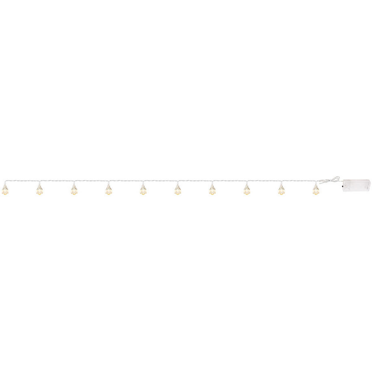LED DEKOLEUCHTE Silber Kristall Design - Silberfarben, Kunststoff (120/2.2/2.7cm) - Globo Lighting