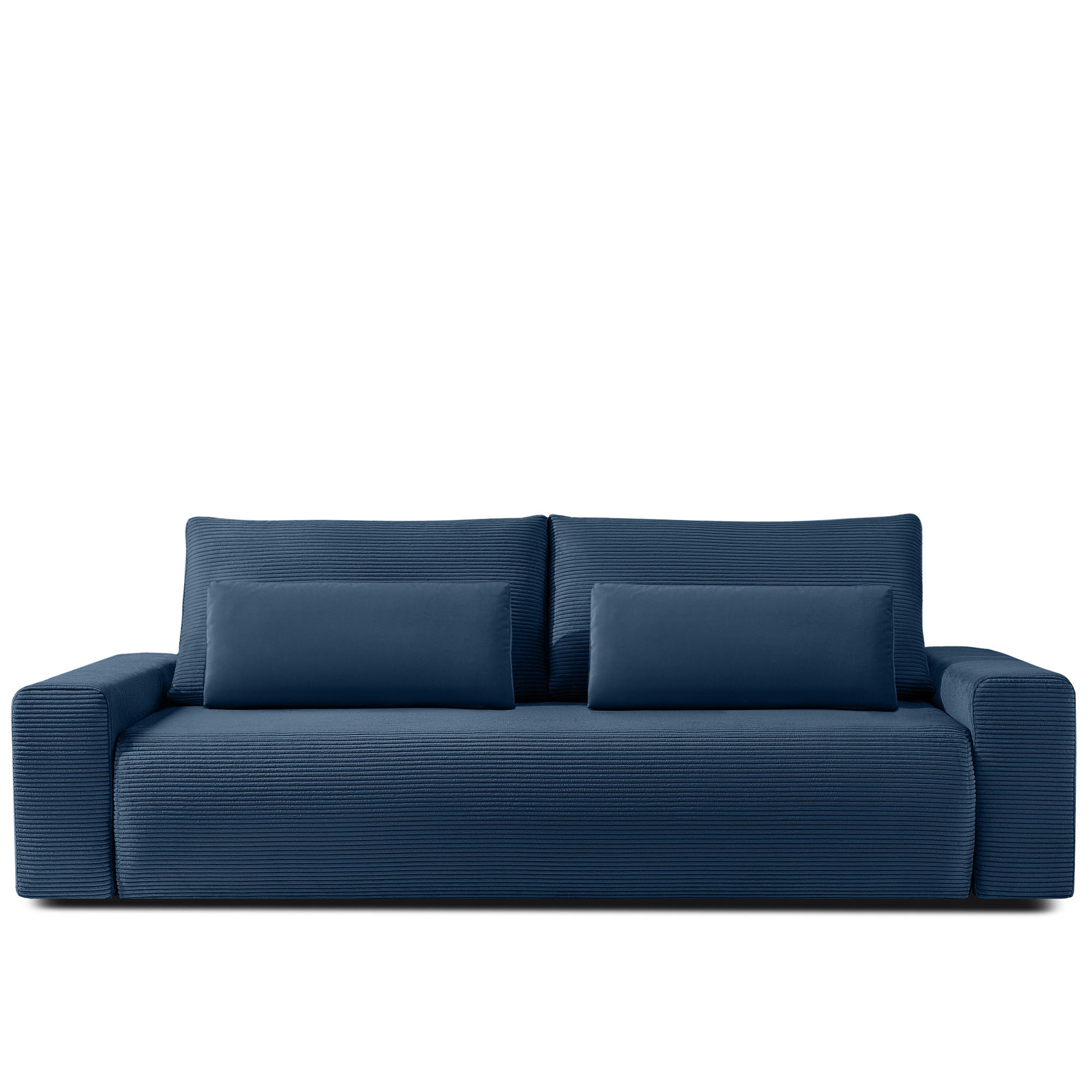 3-SITZER SCHLAFSOFA MOLLIS, Corduroy, Marine - Dunkelblau, Holz/Holzwerkstoff (250/93/108cm) - KONSIMO®