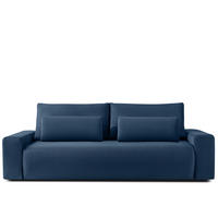 3-SITZER SCHLAFSOFA MOLLIS, Corduroy, Marine - Dunkelblau, Holz/Holzwerkstoff (250/93/108cm) - KONSIMO®