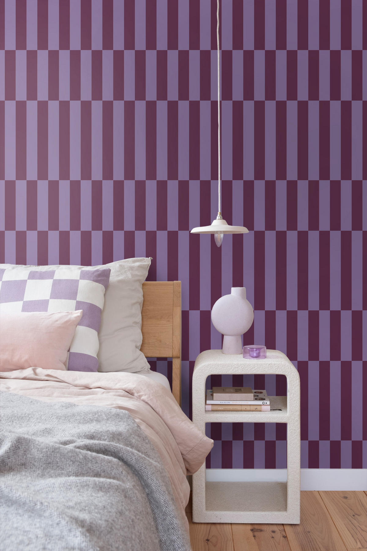 TAPETE Streifen 50 x 900 cm - Lila, Papier (50/900cm) - ESTAhome