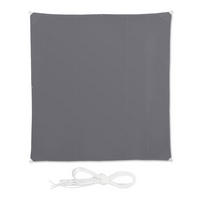 SONNENSEGEL - Grau, Textil/Metall (500/500cm) - Relaxdays
