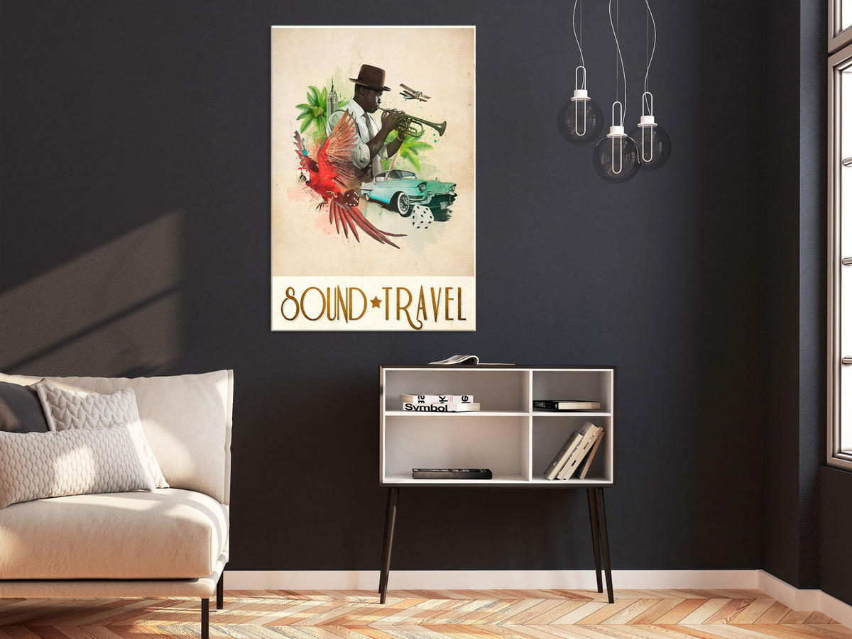 KUNSTDRUCK Bunt 60/90 cm - Multicolor, Textil (60/90cm) - KUNSTLOFT
