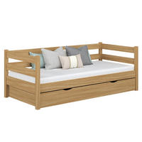 TAGESBETT mit Schublade N01 Eiche Natur 120/190 - Eiche Artisan, Naturmaterialien/Holz (120/190cm) - N-Wood